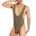 thumbnail image 1 of Mens Underwear Funny One-piece Bikini Men's One-piece Rib Underwear Underwear With Waist, 1 of 4