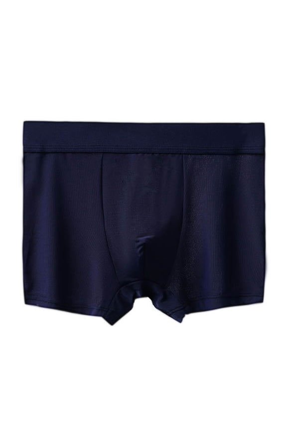 Mens Underwear Ice Silk Thin Style Traceless Boxers Business Breathable Summer Comfortable Boxers