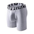 thumbnail image 1 of Mens Underwear,Long Double Layer Underwear Classic Split Pocket Design Comfortable Fit for Casual Wear,Men's Underwear,2XL,Light Gray, 1 of 4