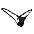 thumbnail image 1 of Mens Underwear Low Rise Back G-string Thong Lingerie Panties for Women Black L, 1 of 3