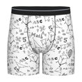 thumbnail image 1 of Mens Underwear, Math Letter Print Mens Underwear Boxer Briefs, Soft Breathable Underwear Long Leg For Men, 1 of 8