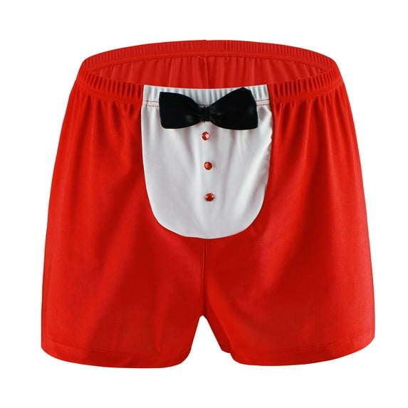 Mens Underwear Men Casual Bow Knot U Flat Angle Thin Low Waist Breathable Boxer Briefs