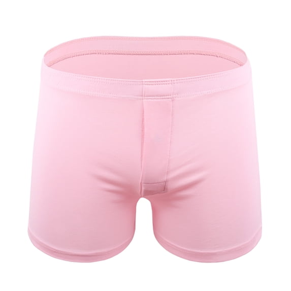 Mens Underwear Men Casual Fashion Solid Elastic-waisted Breathable Boxers Briefs
