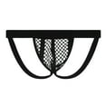 thumbnail image 1 of Mens Underwear Men Casual Fashion Solid Underwear Mesh Striped Breathable Low Waist Briefs, 1 of 1
