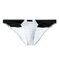 thumbnail image 1 of Mens Underwear Men Casual Fashion Solid Underwear Mesh Striped Low Waist Briefs, 1 of 9