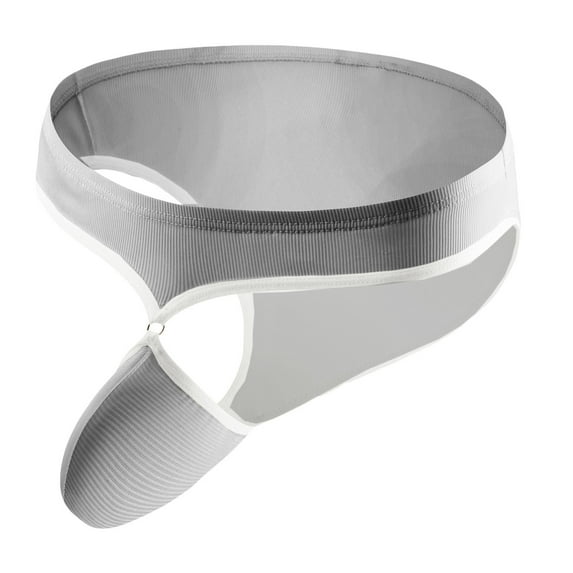 Mens Underwear Men Casual Fashion Solid Underwear Mesh Striped Low Waist Briefs