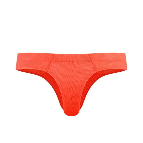 Mens Underwear Men Casual Fashion Solid Underwear Thong Buttock Lift Breathable Briefs