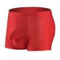 thumbnail image 1 of Mens Underwear Men Casual Solid Thin Ice Silk And Transparent Boxer Underwear Pants, 1 of 2