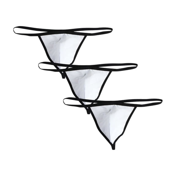 Mens Underwear Men Casual Solid Thong Low Waist Breathable Briefs Pants