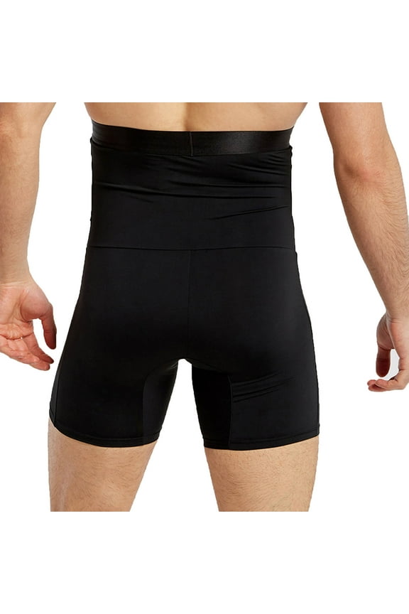 Mens Underwear Men High-waisted Abdomen Pants Shaping Pressure Waist Thin Hip Pants Boxer Briefs
