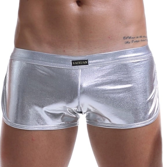 Mens Underwear Men Sexy Underwear Patent Shorts Underpants Boxer Briefs