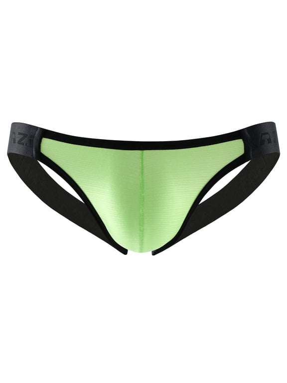 Mens Underwear Men's Buttless Briefs Brushed Breathable Double Butt Pants