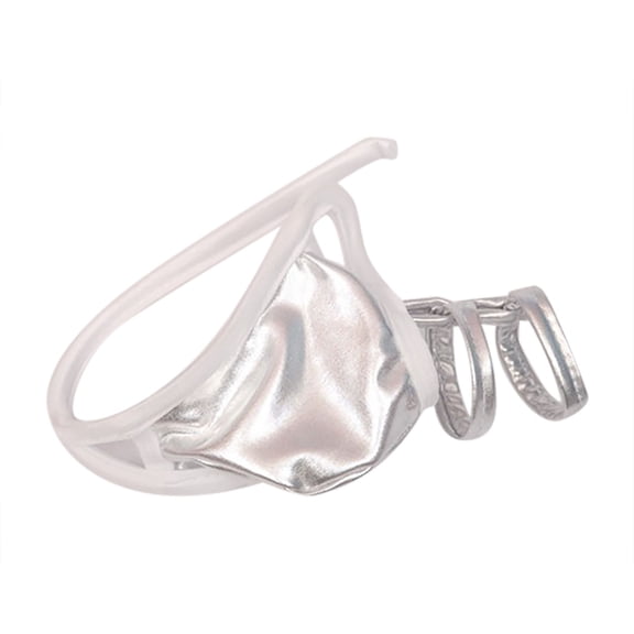 Mens Underwear,Men's C Line Low Waist Suspender Ring Briefs with Pocket Holes and T Front Design Underwear,Men's Underwear,Silver,One Size