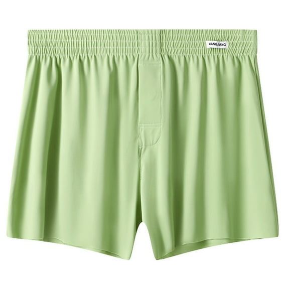 Mens Underwear,Men's Comfort Underwear Breathable Soft Fabric Loose Fit Shorts for All Day Wear,Men's Underwear,Green,XL
