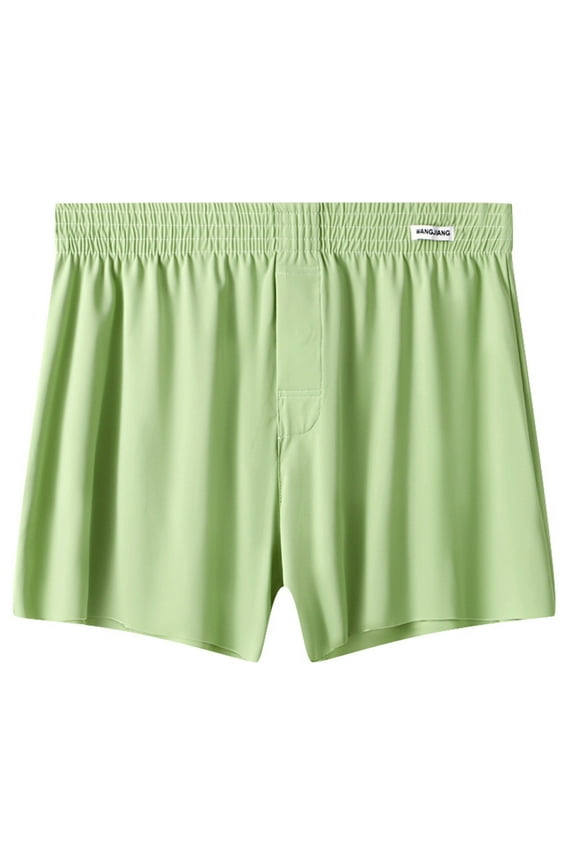 Mens Underwear,Men's Comfort Underwear Breathable Soft Fabric Loose Fit Shorts for All Day Wear,Men's Underwear,Green,XL