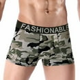 thumbnail image 1 of Mens Underwear Men's Cotton Camouflage Printed Boxer Briefs Breathable Briefs, 1 of 1