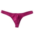 thumbnail image 1 of Mens Underwear Men's Fashion Low Waist Silk Mesh Breathable Thong Underpanties, 1 of 3