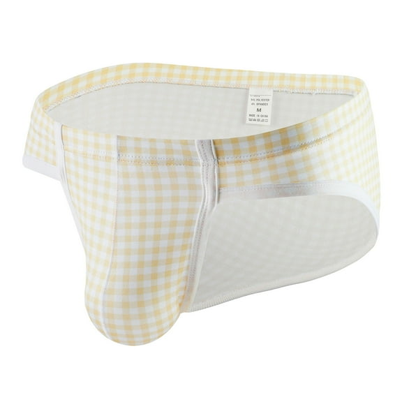 Mens Underwear Men's Fashion New Small Fresh Plaid Briefs Underwear