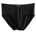 thumbnail image 1 of Mens Underwear,Men's High Waist Briefs Soft Breathable Underwear with Comfortable Loose Fit Design for Daily Wear,Men's Underwear,Black,6XL, 1 of 3