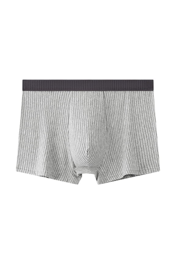 Mens Underwear,Men's High Waist Briefs Soft Breathable Underwear with Comfortable Loose Fit for Daily Wear,Men's Underwear,Grey,L