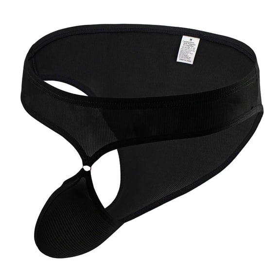 Mens Underwear,Men's Low Rise Briefs Comfortable Ice Silk Underwear for Everyday Wear,Men's Underwear,Black,S