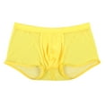 thumbnail image 1 of Mens Underwear,Men's Low Rise Ice Silk Briefs Comfortable Fashion Underwear for Everyday Wear,Men's Underwear,Yellow,S, 1 of 4