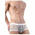 thumbnail image 1 of Mens Underwear Men's Low-rise Nightwear Underwear Man Transparent Mesh Boxers Briefs Short, 1 of 1