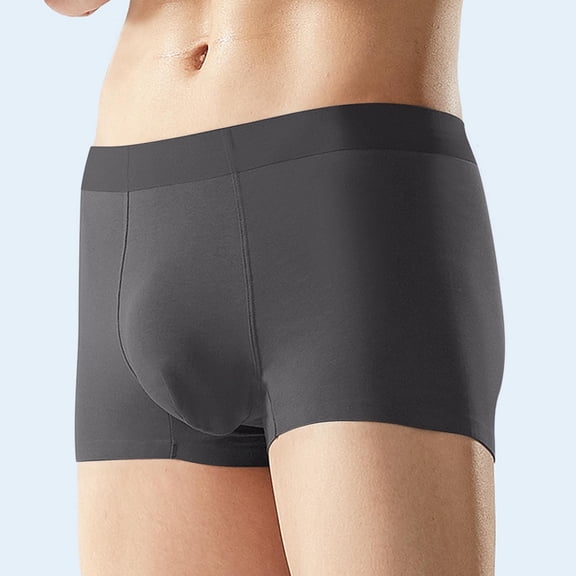 Mens Underwear Men's Seamless Breathable Boxer Shorts - Lightweight Summer Underwear with Elastic Waist, Size L-4XL