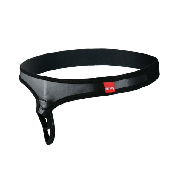 Mens Underwear Men's Sexy Underpants Imitation Lacquer Chain Pants Sexy Underwear