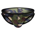 thumbnail image 1 of Mens Underwear Men's Trousers Camouflage Low Waist Breathable Cut Out Mesh Briefs, 1 of 1