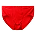 thumbnail image 1 of Mens Underwear,Men's Underwear Soft Breathable Comfort Briefs for Everyday Support and Freedom,Men's Underwear,Red,5XL, 1 of 3