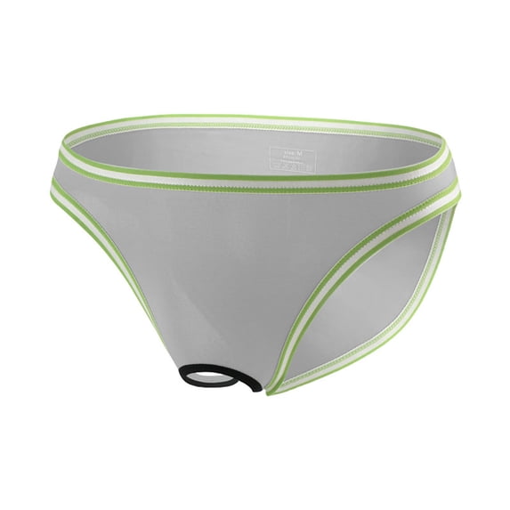 Mens Underwear Open Crotch Underwear Youth Ice Silk Thin Style Transparent Low Waist Briefs Men