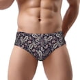 thumbnail image 1 of Mens Underwear - Paisley Pattern No.9069 Breathable Comfort Men's Underwear Briefs, Soft Stretch Classic Funny Fit Mens Bikini Underwear, 1 of 5