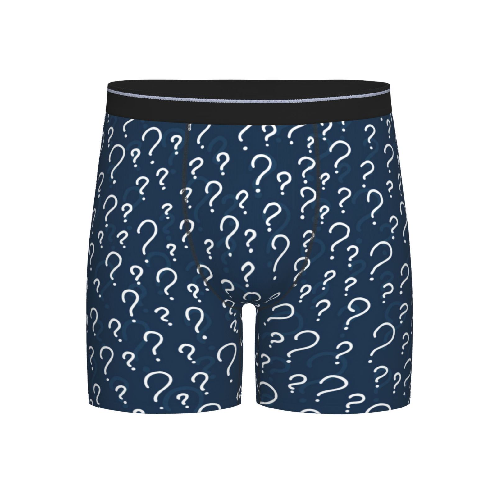 Question Mark Boxing Mens Underwear, Question Marks Mens Underwear Boxer Briefs, Soft ...