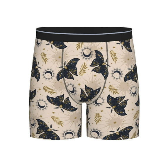 Mens Underwear, Ramadan Moth Mens Underwear Boxer Briefs, Soft Breathable Underwear Long Leg For Men