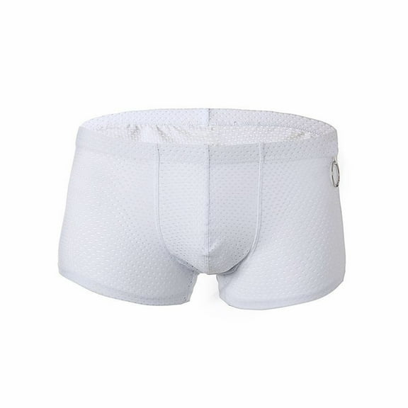 Mens Underwear Ring Panties Sexy Breathable Nylon Mesh Thong Cool And Comfortable B Oxers