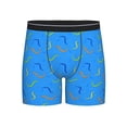 thumbnail image 1 of Mens Underwear, Simple Cute Snake Colorful Mens Underwear Boxer Briefs, Soft Breathable Underwear Long Leg For Men, 1 of 8