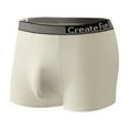 thumbnail image 1 of Mens Underwear,Skin Friendly Ice Silk Underwear Large Size Breathable Comfortable Fashion Fabric for Daily Wear,Men's Underwear,M,Beige, 1 of 2