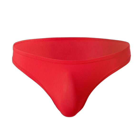 Mens Underwear,Soft Mens Nylon Rib Stretch Low Waist Close Fitting Briefs Underwear Comfortable Lightweight Supportive Design,Men's Underwear,Red,XL