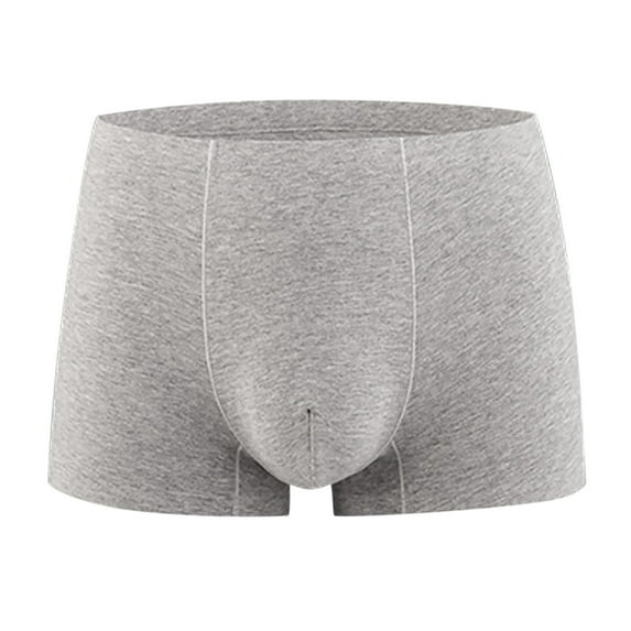 Mens Underwear Solid Hip Lift Athletic Breathable Non-marking Boxer Briefs Mid Waist Underwear