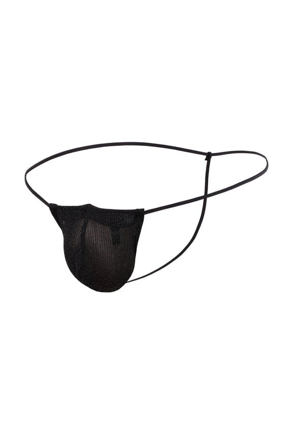 Mens Underwear Solid Panties Ultra-book Panties Breathable Thongs Golden Dots Thongs Underpants