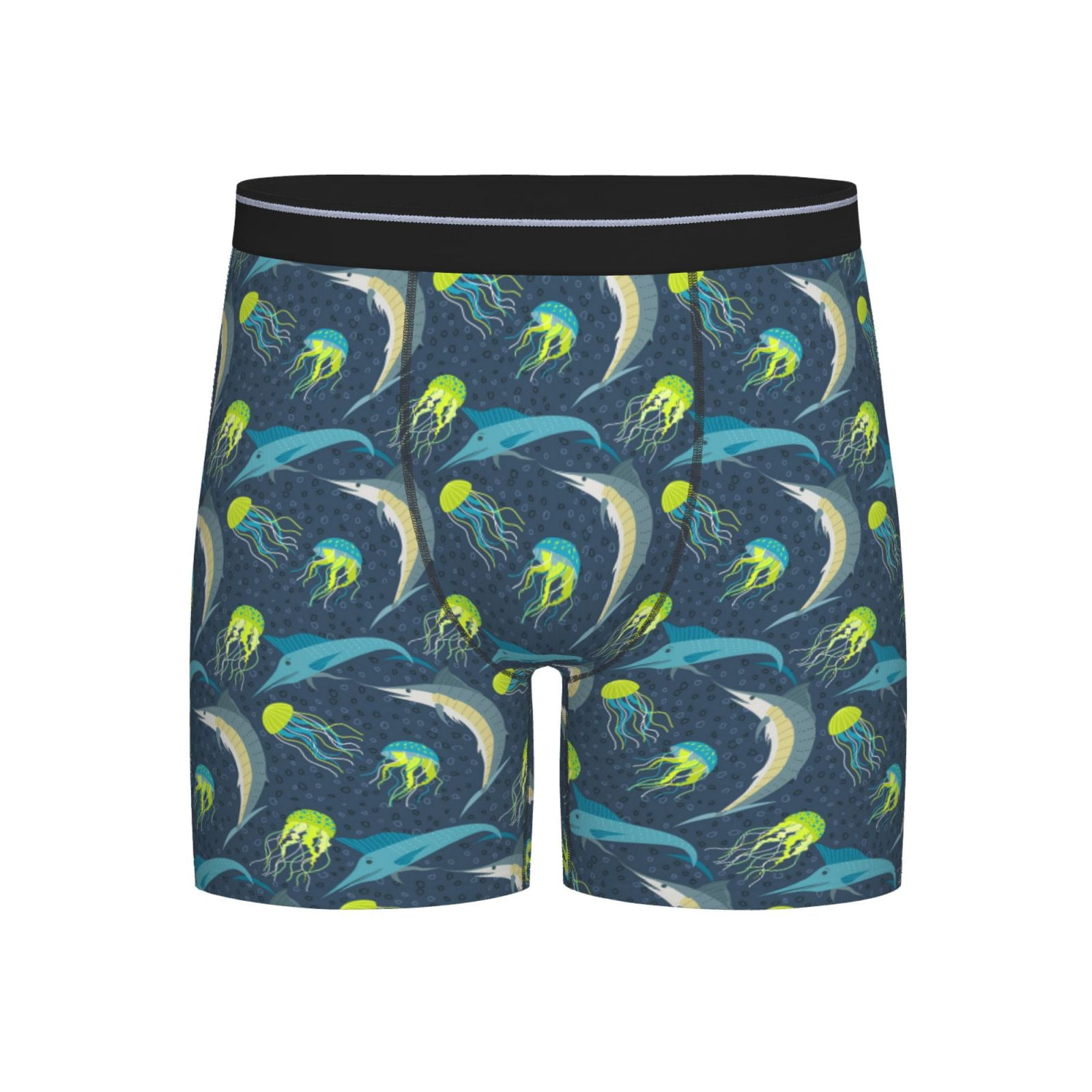 Green Fish FDMBXI-100447, Slip Boxer Uomo, Black
