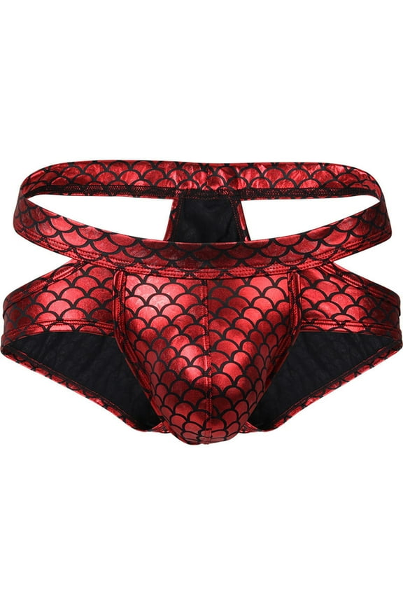 Mens Underwear Underwear Boxers Fishscale Imitation Double - Ding Underwear Sexy