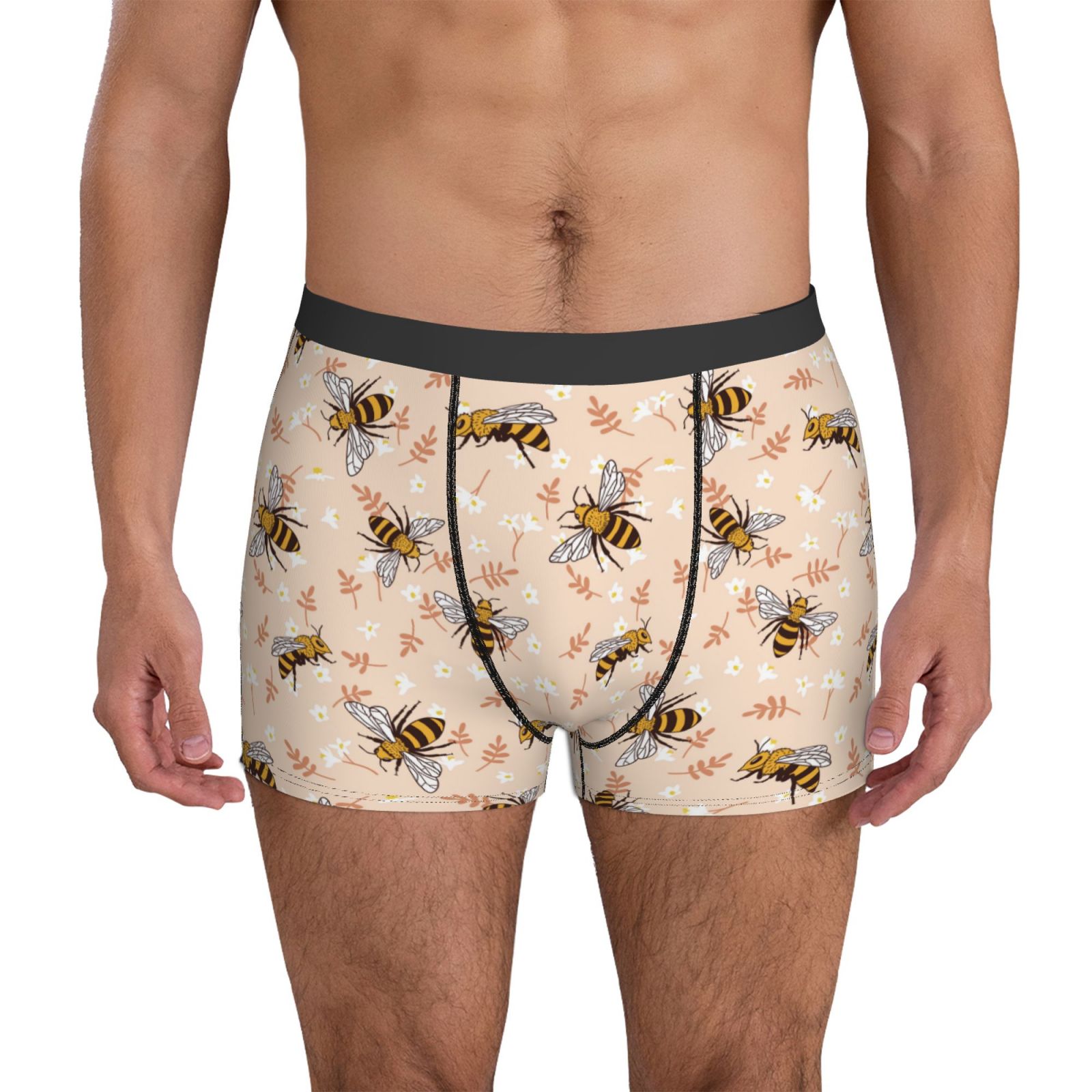 Mens Underwear, cute bee print Sexy Mens Underwear Boxer Briefs ...