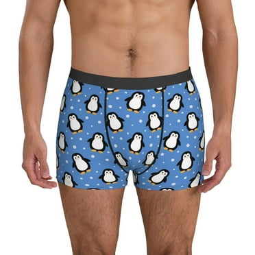 Mens Underwear - cute penguin Breathable Stretch Boxers for Men Athletic Mens Boxer Briefs
