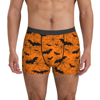 Men's Halloween Boxer Shorts - Soft Breathable Button Fly Underwear