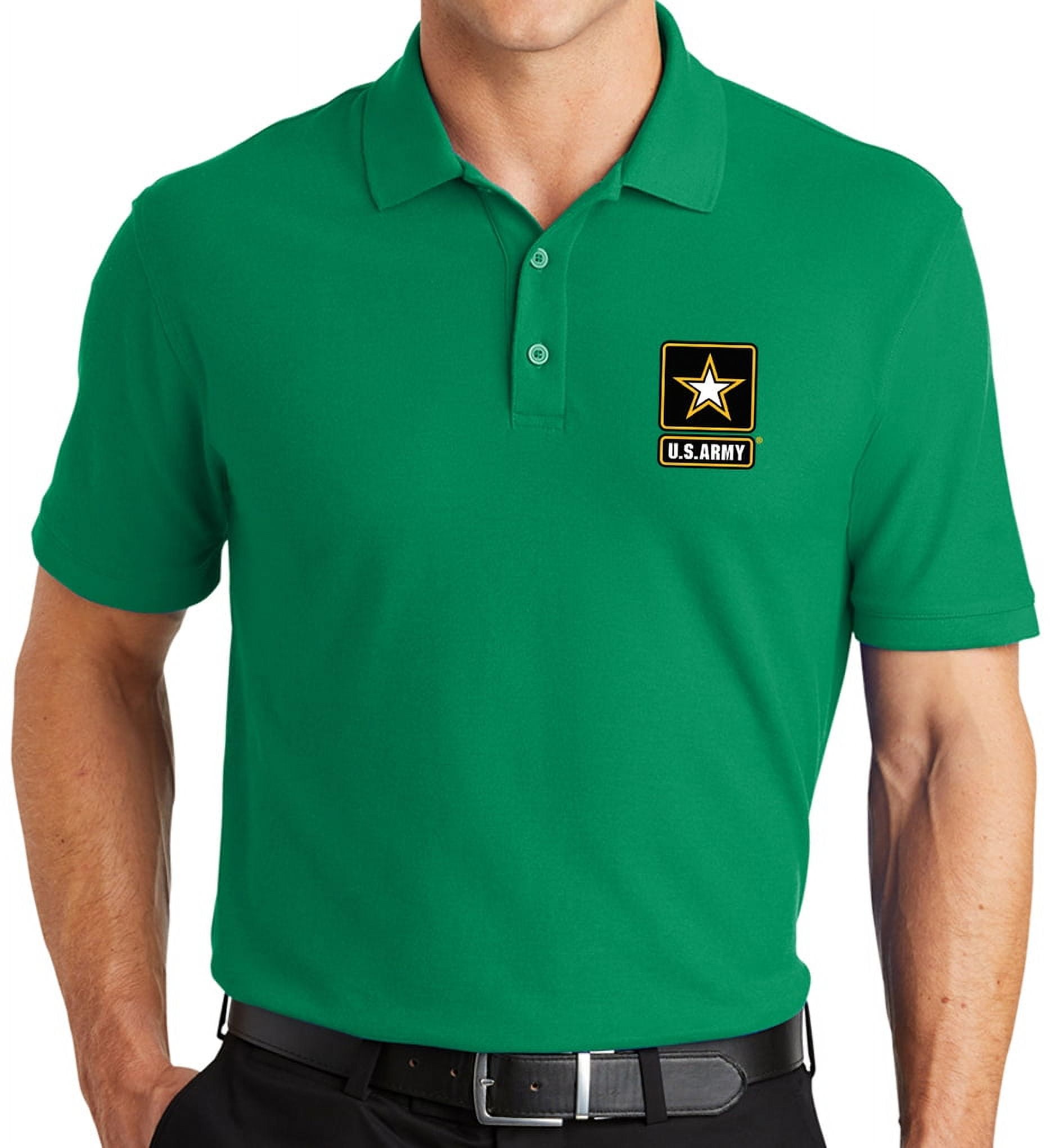 JERSEY KNIT EFFECT POLO SHIRT - Military Green