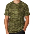 thumbnail image 1 of Mens United States Army Logo Moisture-Wicking Camo Tee Shirt, Large Olive Drab, 1 of 5