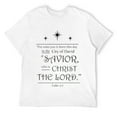 Mens Unto You Is Born A Savior Christ the Lord Luke 2 Christmas T-Shirt …