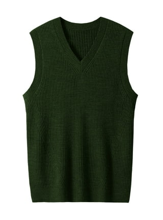 Mens Sweater Vests in Mens Sweaters | Green - Walmart.com